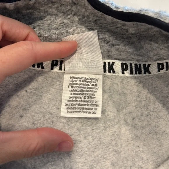 PINK Victoria's Secret Gray Sweatshirt - Picture 5 of 5